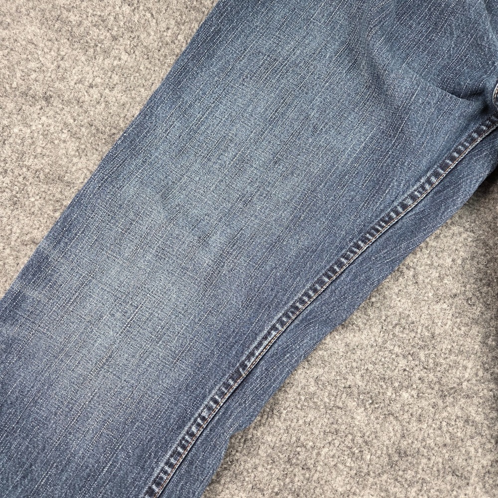 American Eagle Jeans Men 34x34 Straight Medium Wash Blue Denim Button Fly - Picture 7 of 16